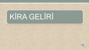 Kira Geliri Nedir?