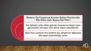 Kira Gelirli ile İlgili Özellikli Durumlar