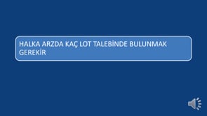 Halka Arzda Kaç Lot Talebinde Bulunmak Gerekir?