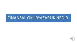 Finansal Okuryazarlık Nedir?