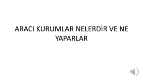  Finansal Aracı Kurumlar Nelerdir? Görevleri ve İşleyişi