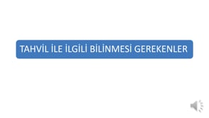 Tahviller Hakkında Bilmeniz Gerekenler
