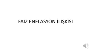 Faiz ve Enflasyon Arasındaki Denge