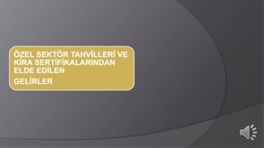 Özel Sektör Tahvilleri ve Kira Sertefikalarından Elde Edilen Gelirler