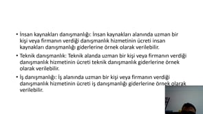 Danışmalık Giderleri
