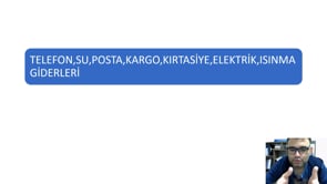 Telefon, Su, Posta, Kargo, Kırtasiye, Elektrik, Isınma Giderleri