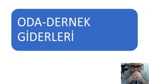 Oda - Dernek Giderleri