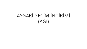 Asgari Geçim İndirimi (AGİ)