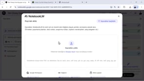 NotebookLM'de Web Sayfalarını Kaynak Gösterme