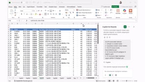 Copilot ile Excel'de Bölmeleri dondurma Özelliği