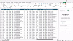 Excel'de Boş Sütun Ekleme
