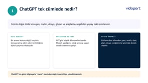 ChatGPT Tek Cümlede Nedir?
