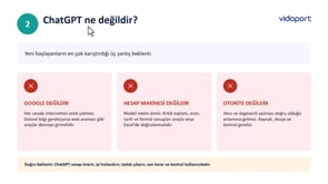 ChatGPT Ne Değil