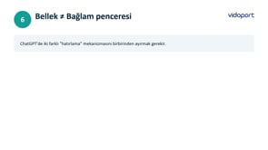 Bellek ve Bağlam Penceresi