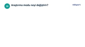 Araştırma Modu Neyi Değiştirir?