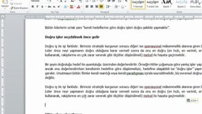Word'de kes-kopyala-yapıştır işlemleri nasıl yapılır.