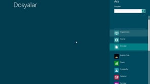 Windows 8'de Arama Yaparak, İstediklerinizi Bulmak