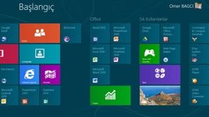 Windows 8'de Başlangıç Ekranı ile Çalışmak ve Gruplandırmak