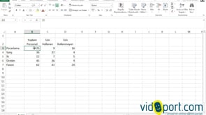 Excel'de Çalışanlarda izin kullanma sayılarını grafikleştirmek