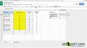 Google E-Tablo'larda Countif-Eğersay Kullanımı
