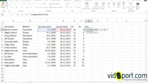 Excel'de Çalışma süresini gün, ay, yıl olarak hesaplamak