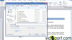 Word Dosyaları kaydetme ve pdf olarak kaydetmek