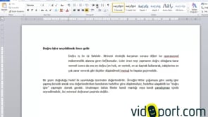 Paragrafları Hizalama ve Satır Aralıklarını Ayarlama