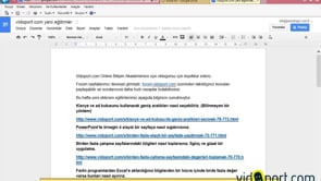 Google Dokumanları PDF olarak kaydetmek