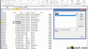 Excel'de basit sıralama makrosu oluşturmak