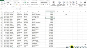 RANK.ORT işlevi ile Aradığınız değerlerin ortadaki sırasını bulmak