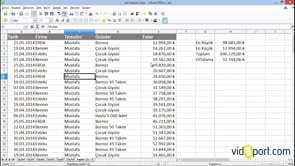 Calc programında verilerinizi sıralamak