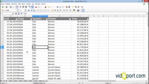 Calc Programında Süzgeç-Filtreleme İşlemleri