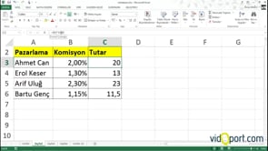 Görünen değer ve Gerçek değer ile çalışma