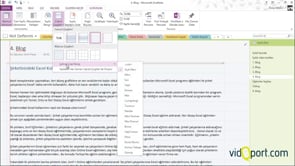 OneNote Sayfalarını Renklendirmek ve Sayfalara Çizgiler Eklemek
