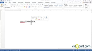 Word'de alt simge ve üst simgeler ile çalışmak