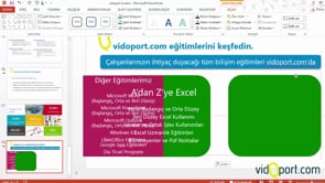 PowerPoint'e slaytlarda metin kutuları ve metinler ile çalışmak