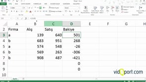 EBOŞSA ve EĞER ile Boş hücreleri boş değer getirmek