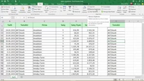 Tekrar Eden Değerleri Kaldırmak- Remove Duplicates