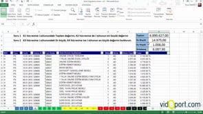 Excel Uygulama Soruları-5. soru ve çözümü