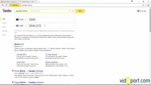 Yandex browserda döviz çeviriciyi kullanmak