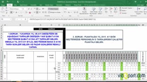 Excel'de Çalışma takviminde Pazar günlerini işaretlemek