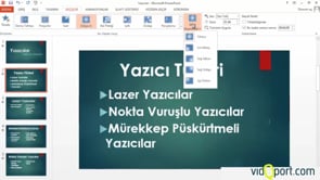 Slaytlarınıza geçişler vermek