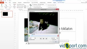 Slaytlarınıza videolar eklemek