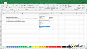 Excel Uygulama Soruları-11. soru ve çözümü