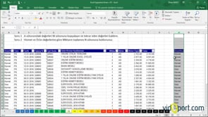 Excel Uygulama Soruları-13. soru ve çözümü