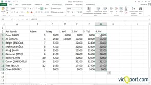 Excel formülleri kullanmak ve hesaplama yapmak