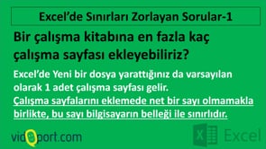 Slayt- Excel Sınırları
