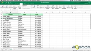Excel'de Verilerinizi Sıralamak