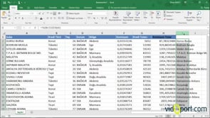 Excel'de ilk harfleri büyük yazmak-YAZIM.DÜZENİ Formülü