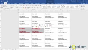 Word'de Etiketler Oluşturmak-Tek bir etiketten çoğaltmak